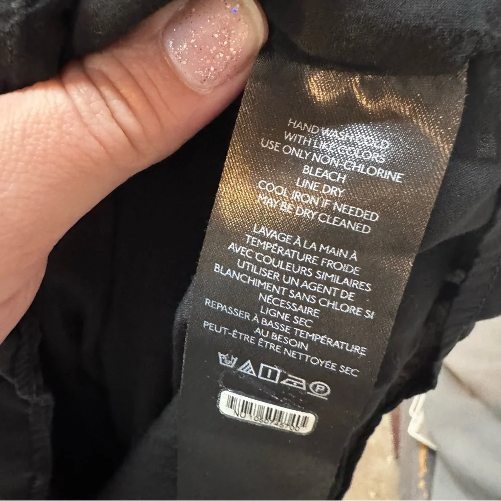 Anthropologie Mixed Up Mini Dress black size 14 100% viscose women’s - Picture 5 of 5